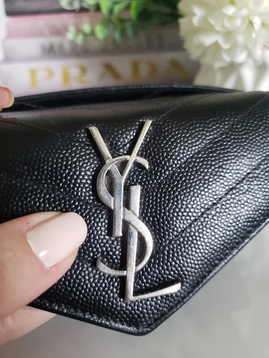 Authentic Pre-owned Yves Saint Laurent Envelope Compact Wallet - Picture 6 of 15